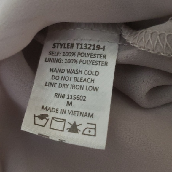 LUSH   new striped lush blouse size Medium Gray - Picture 7 of 8